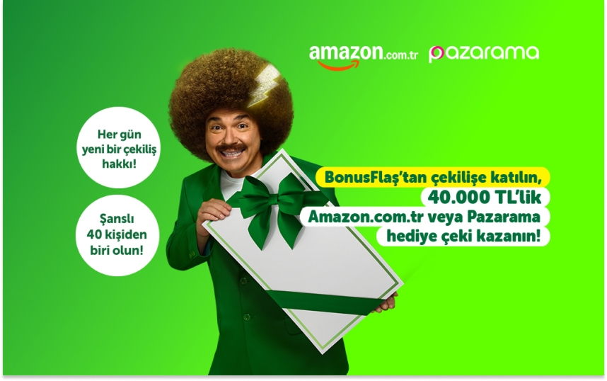 Yenilenen BonusFlaş’tan 40 kişiye 40.000 TL hediye çeki!