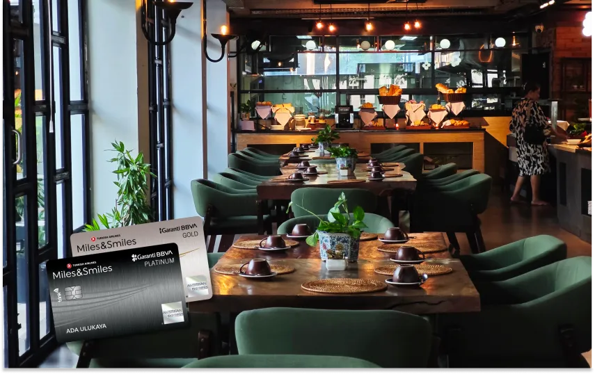 Yurt dışı restoran harcamalarınıza 1.000 TL’ye varan indirim ayrıcalığı!